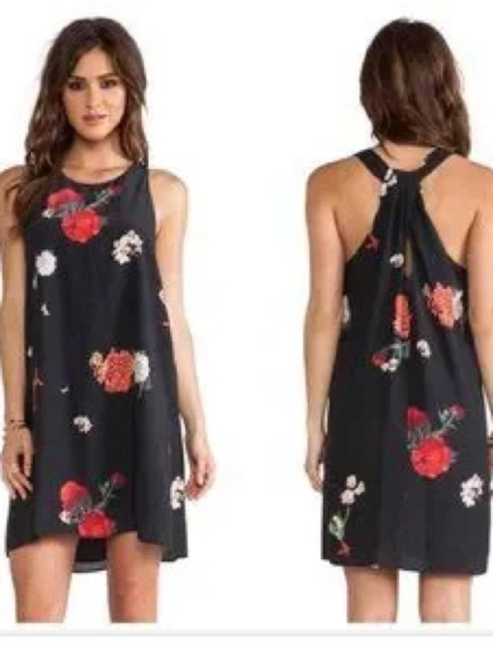 Alice + Olivia Liz Twist Back Dress in Castaway Floral - Picture 10 of 10